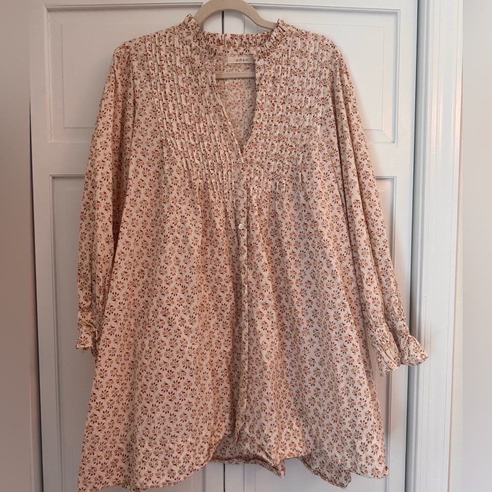 Doen babydoll long sleeve floral dress